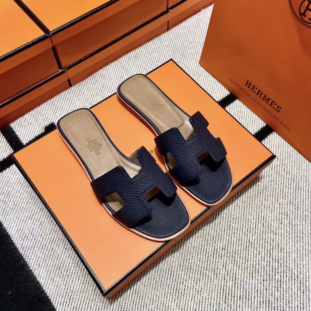 에르메스 올수공 오란 슬리퍼 샌들 토고 36